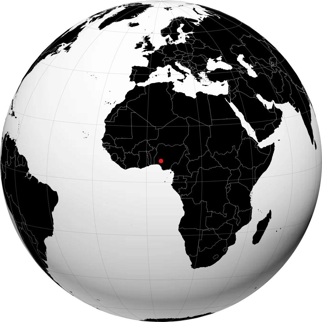 Ado-Ekiti pada glob