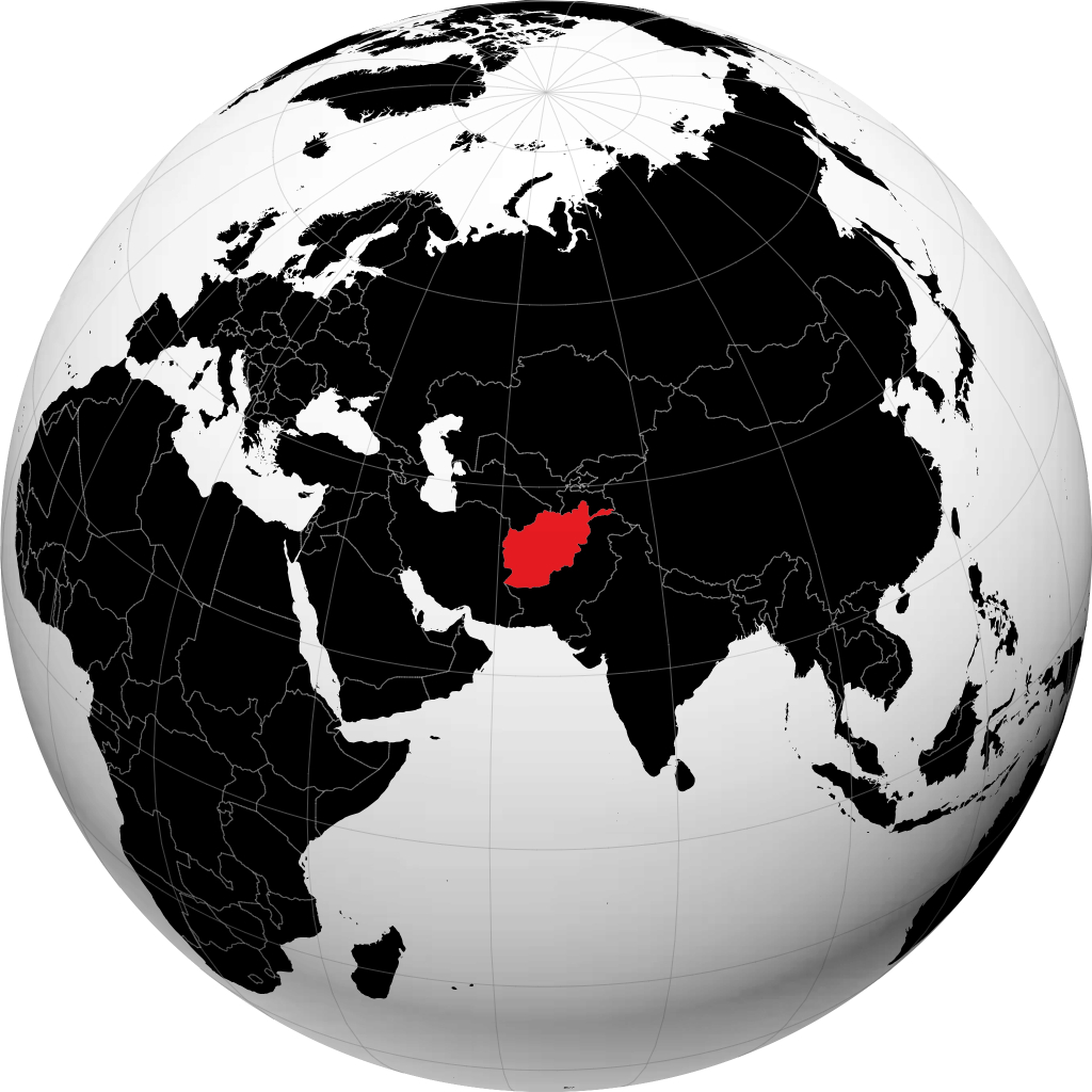 Afghanistan pada glob