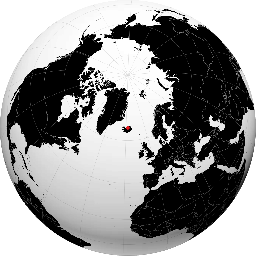 Akureyri pada glob