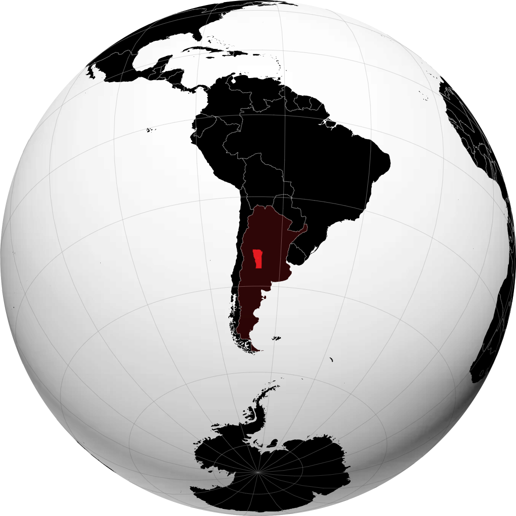 Wilayah San Luis pada glob