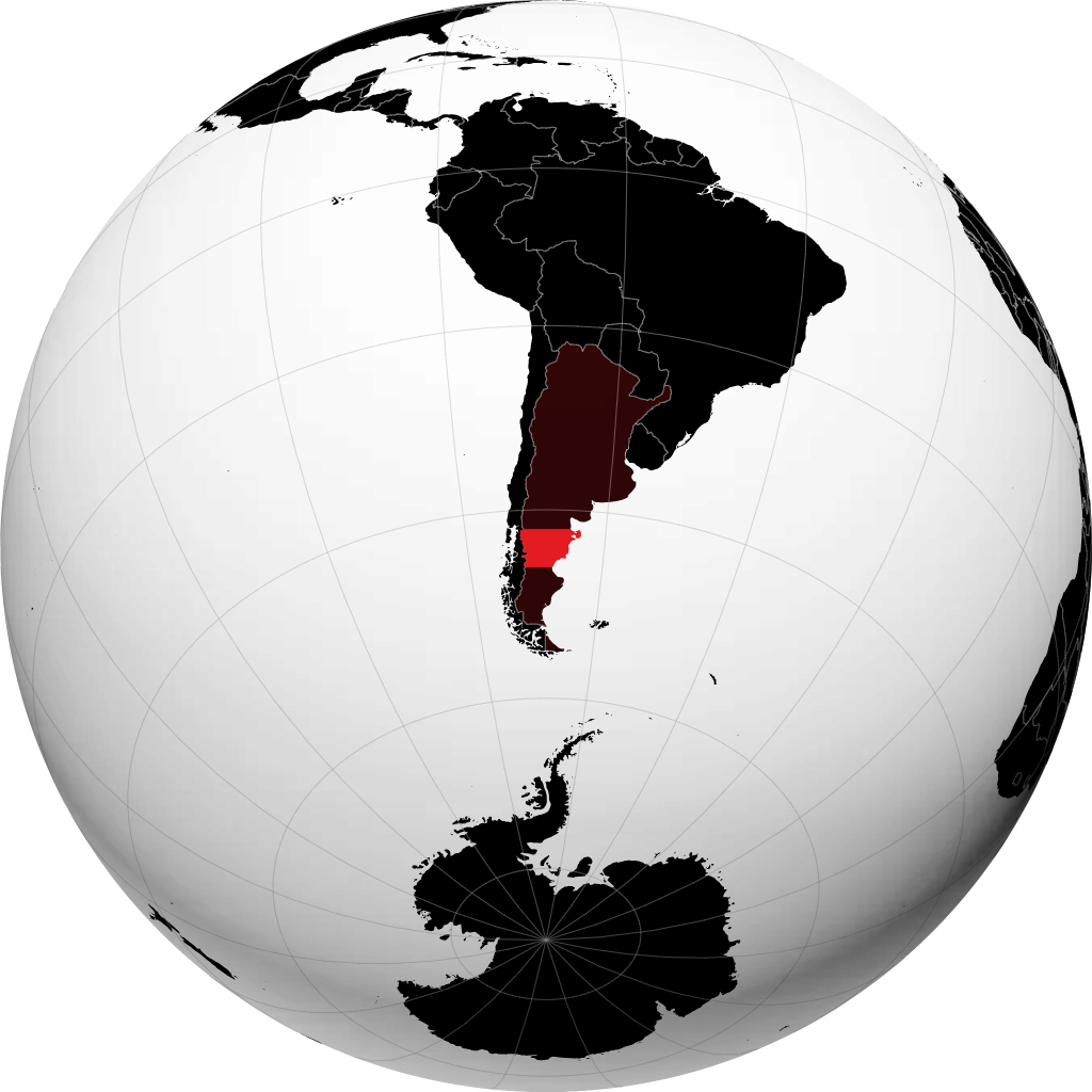 Wilayah Chubut pada glob