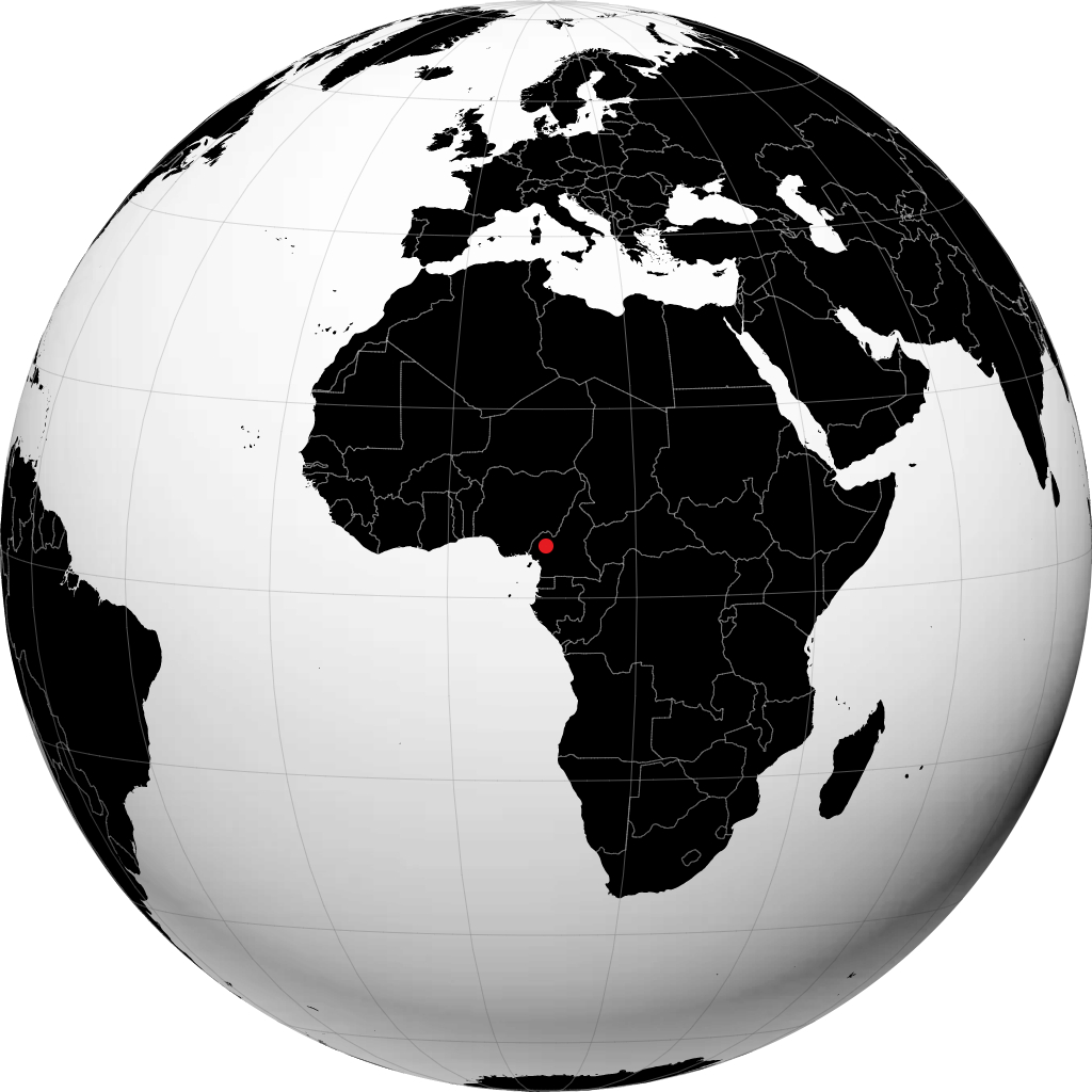 Bafoussam pada glob