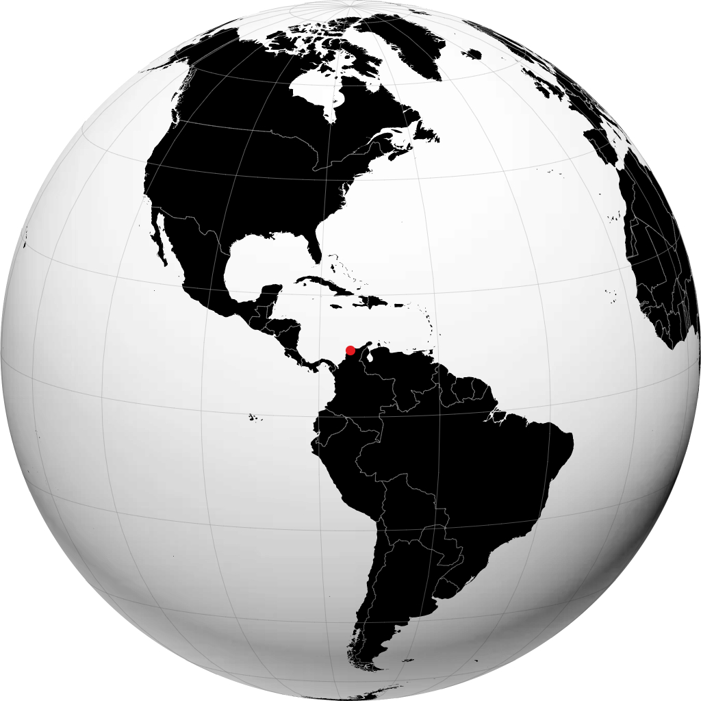 Barranquilla pada glob