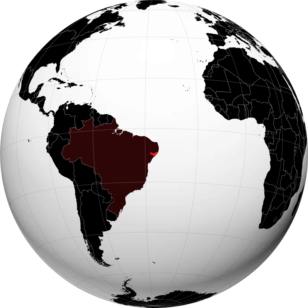 Negeri Alagoas pada glob