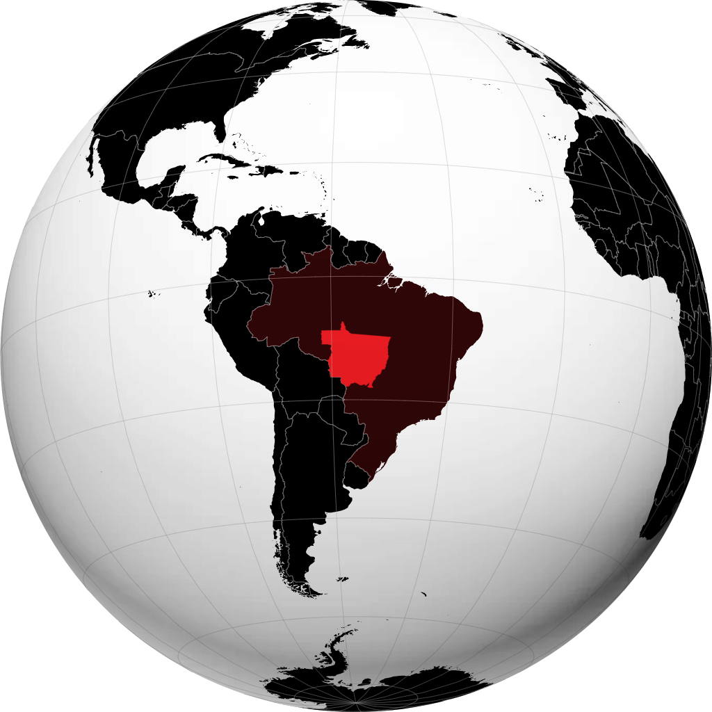 Negeri Mato Grosso pada glob