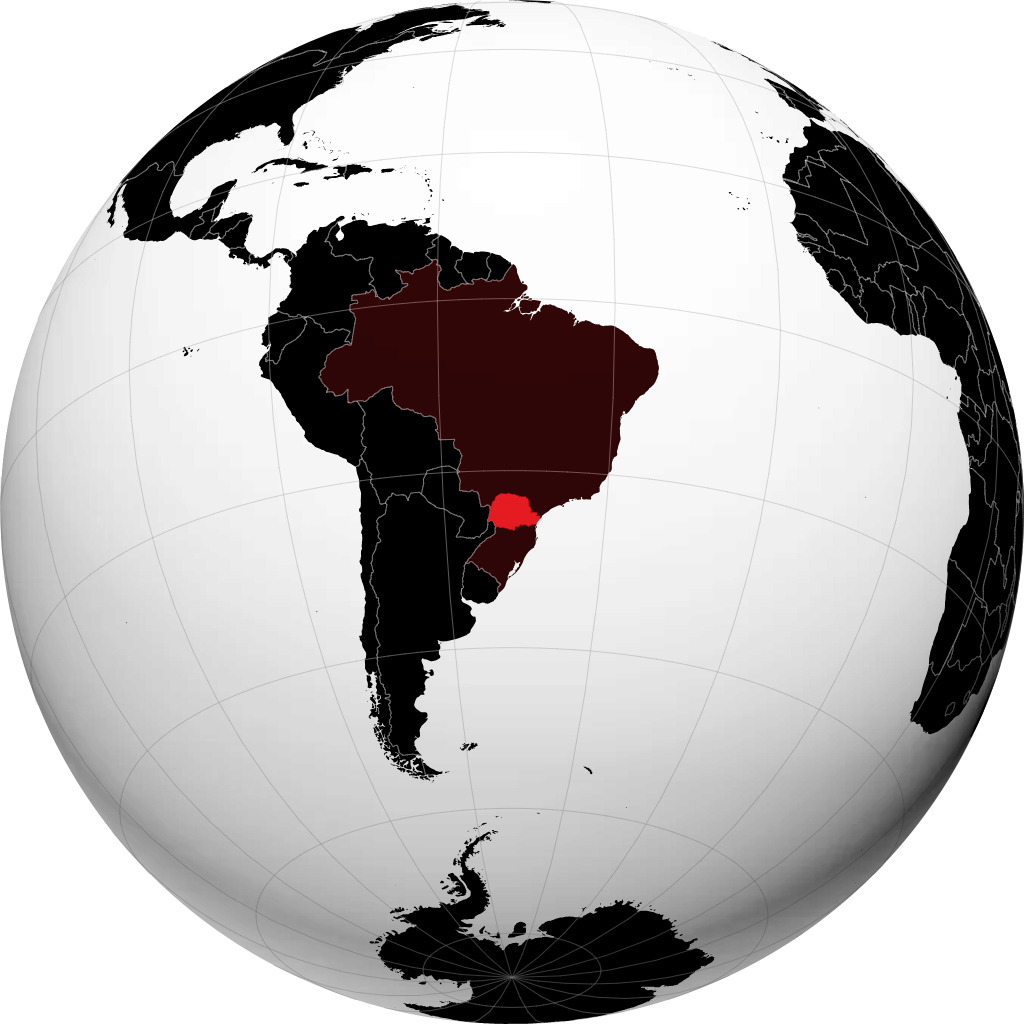 Negeri Paraná pada glob