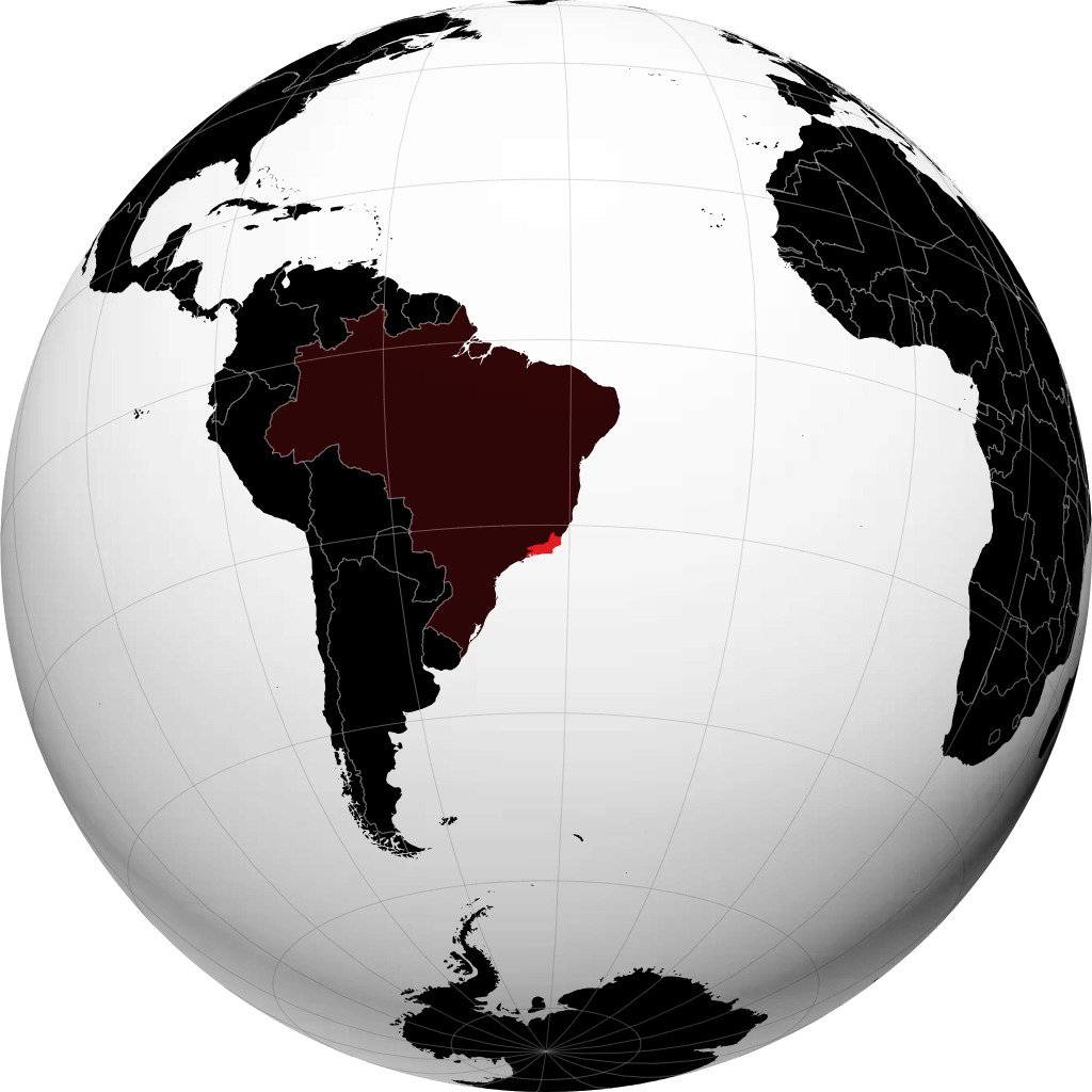 Negeri Rio de Janeiro pada glob
