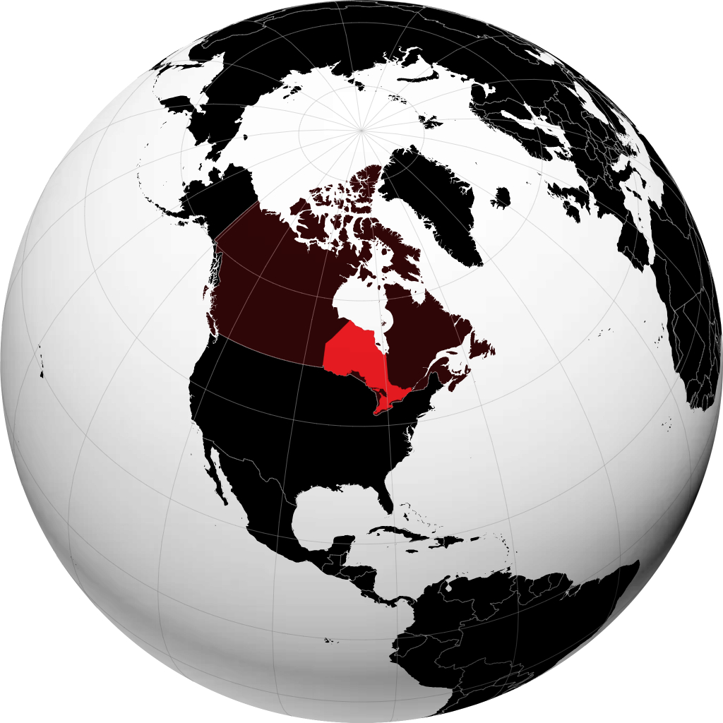 Ontario pada glob