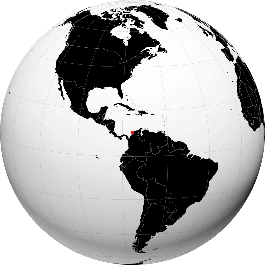 Cartagena pada glob