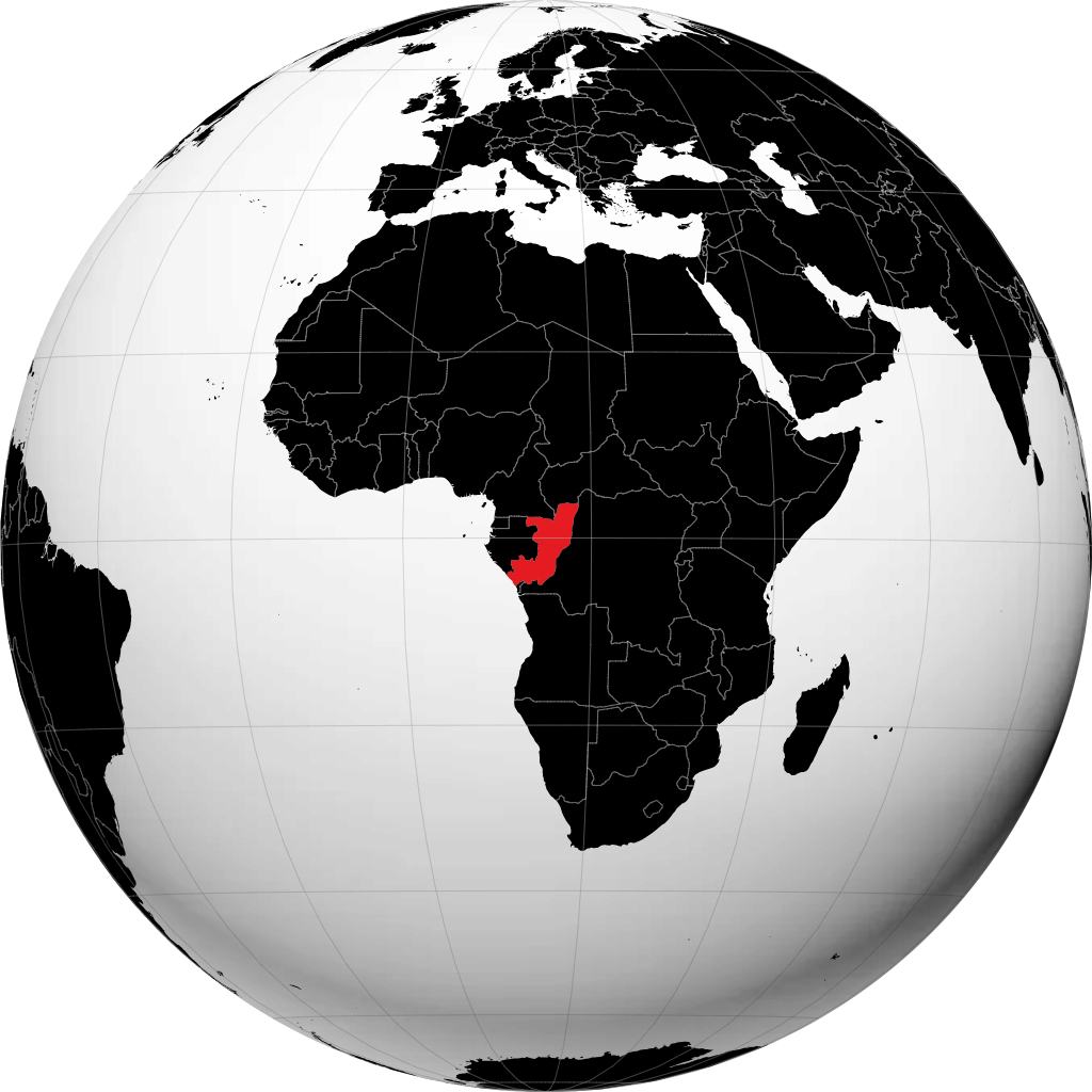 Republik Congo pada glob