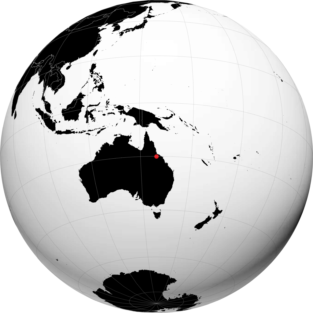 Charters Towers pada glob