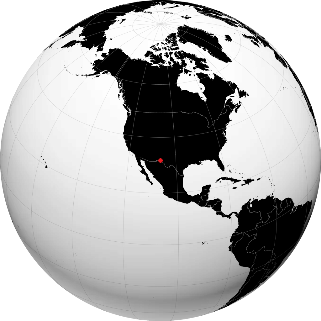 Ciudad Juárez pada glob
