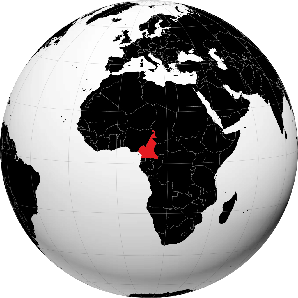Cameroon pada glob