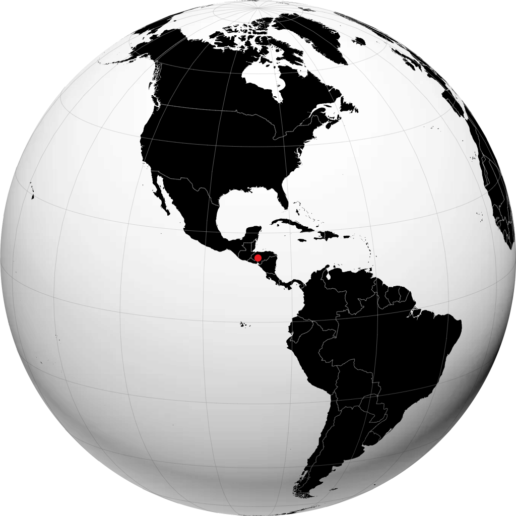 Comayagua pada glob