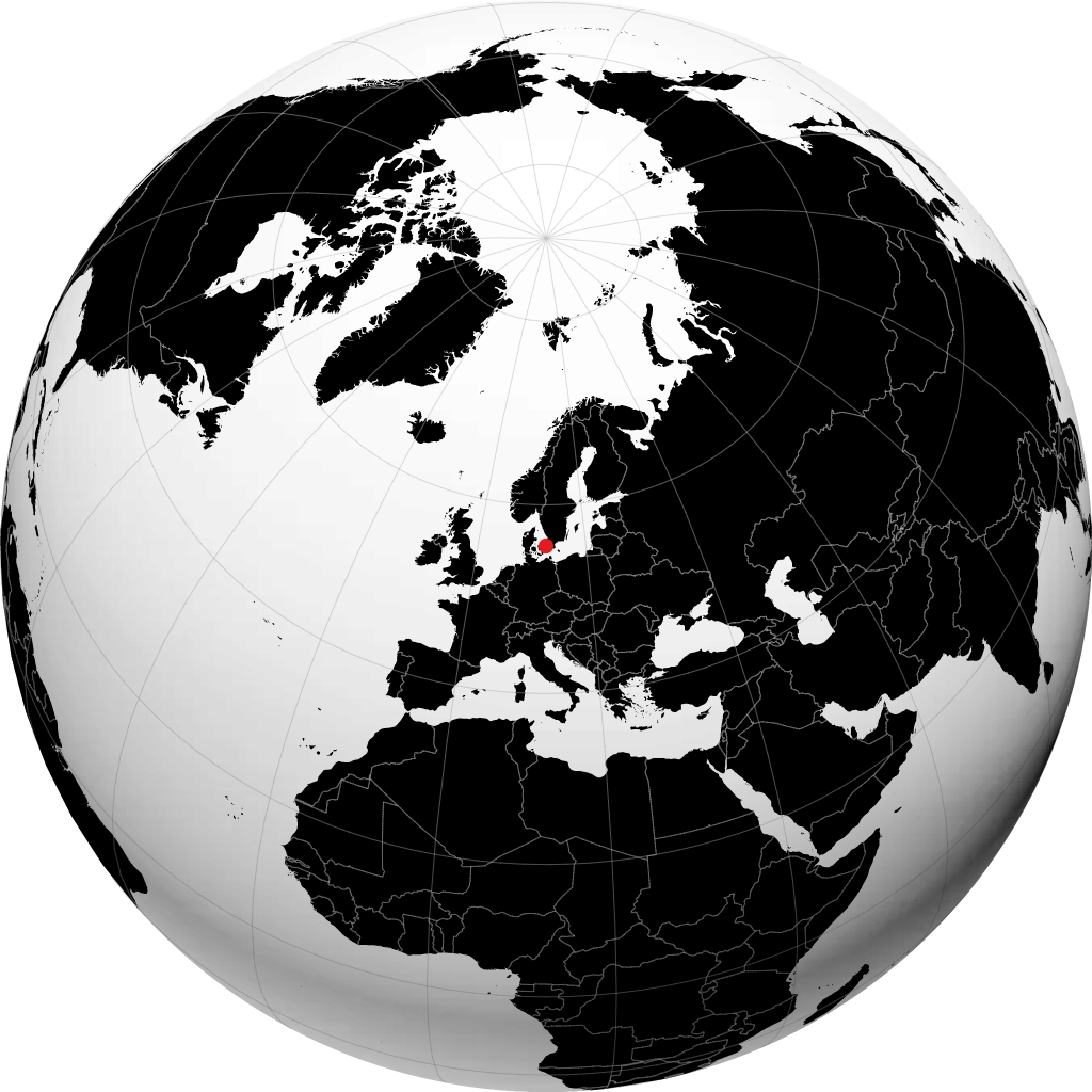 Copenhagen pada glob