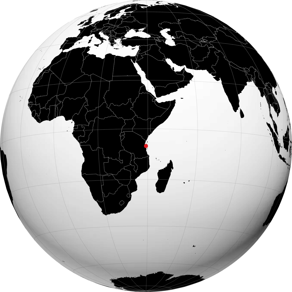 Dar es Salaam pada glob