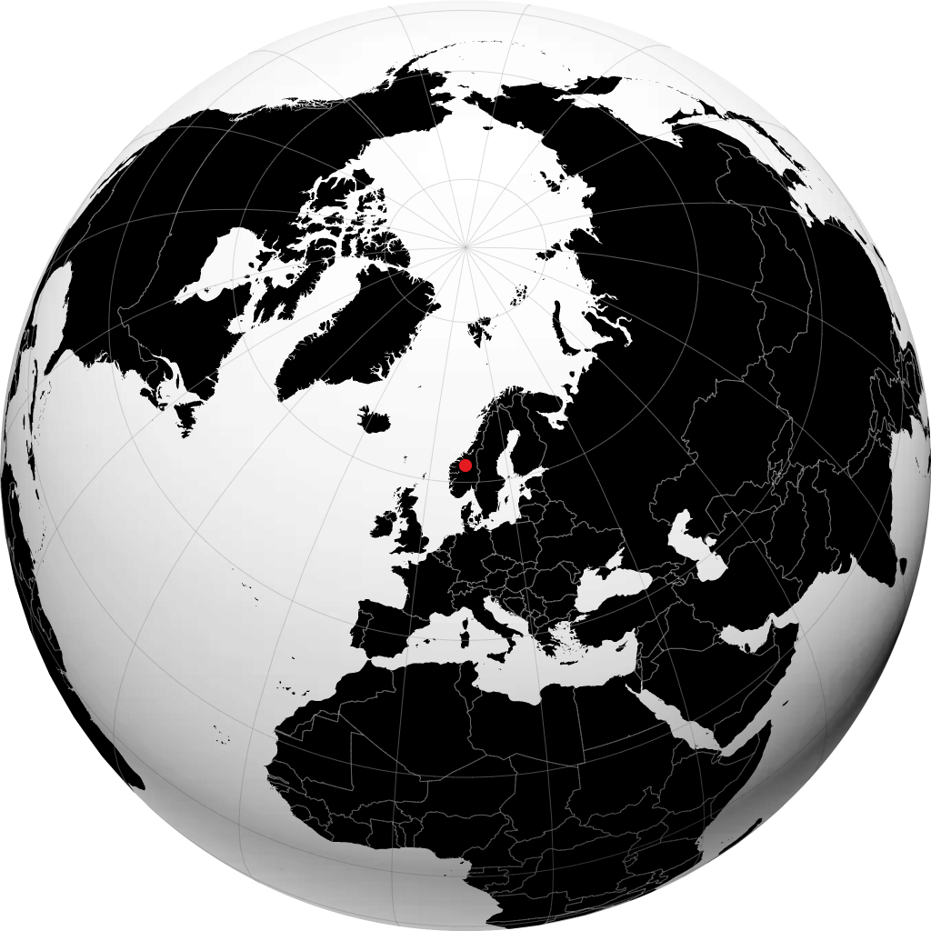 Dombås pada glob