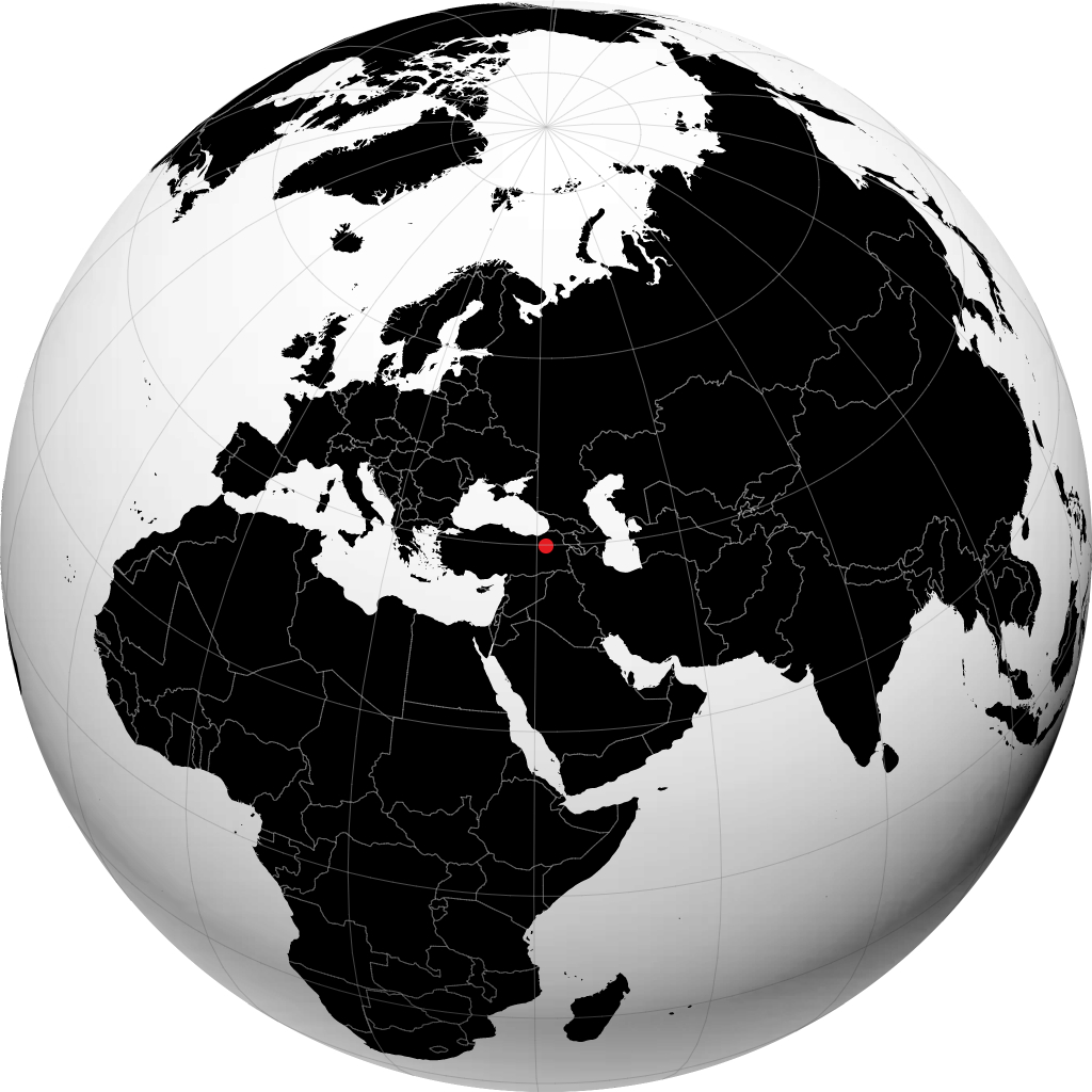 Erzurum pada glob