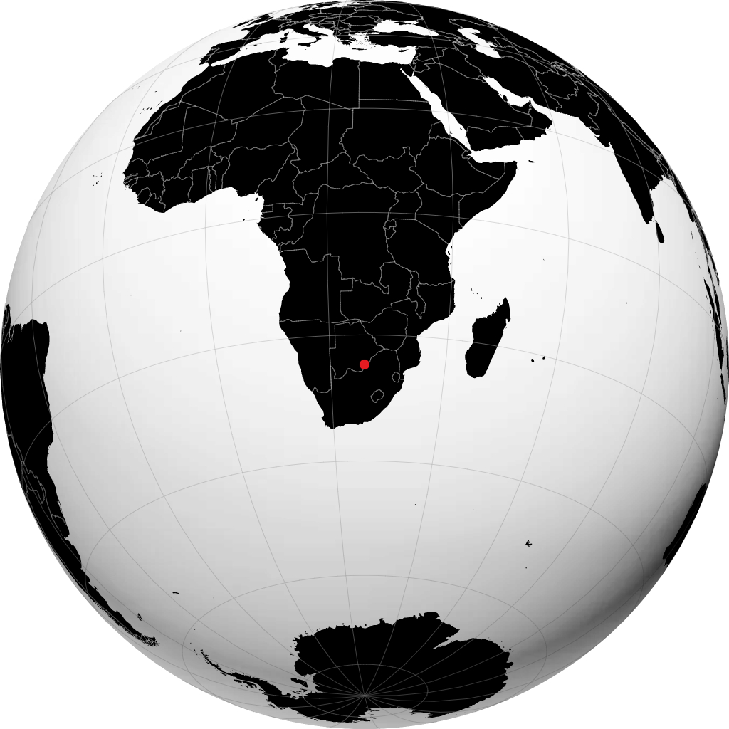 Gaborone pada glob