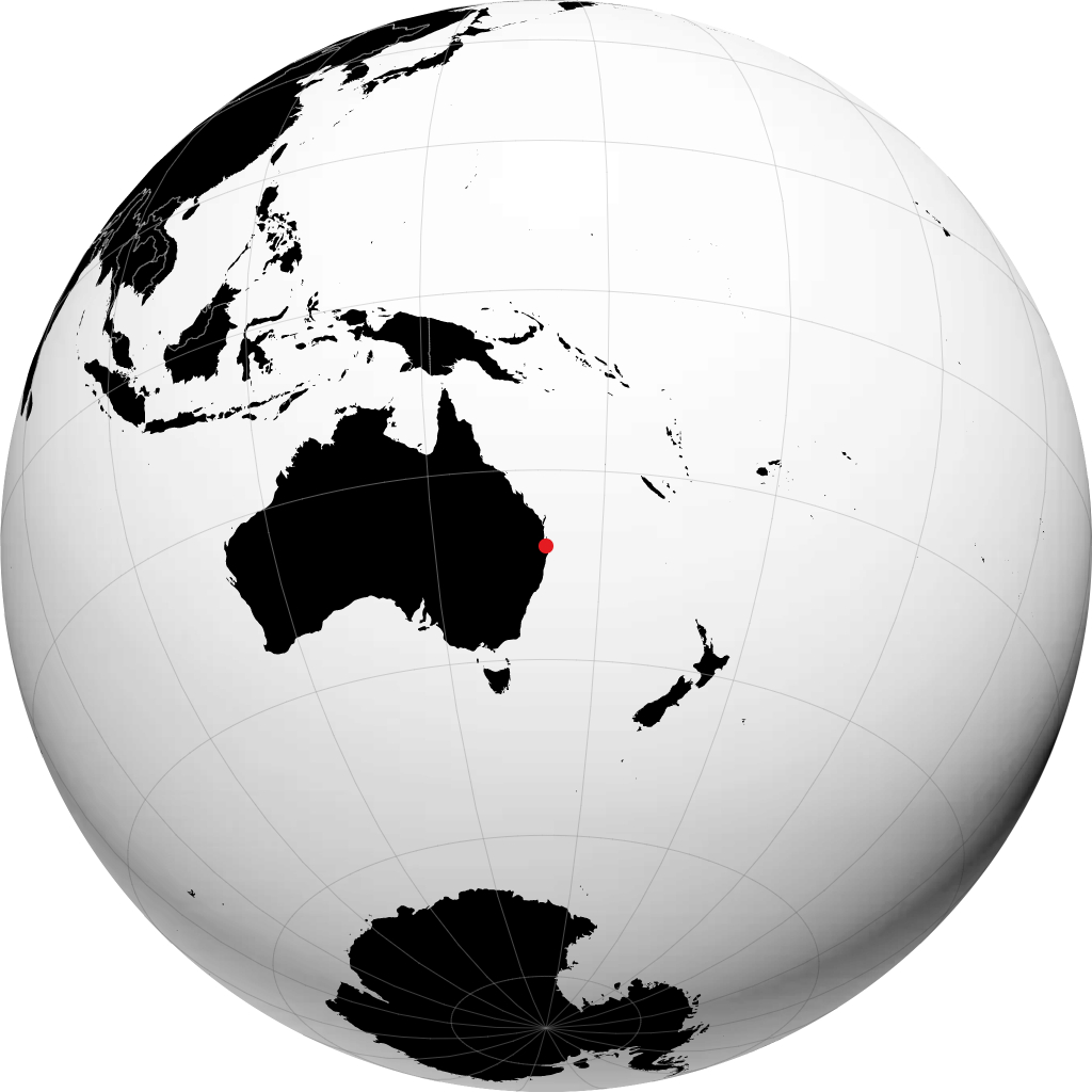 Gold Coast pada glob