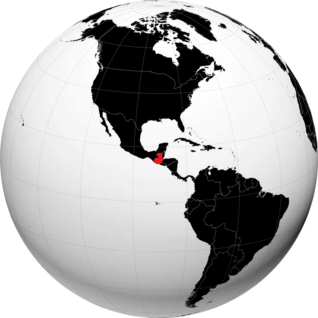 Guatemala pada glob