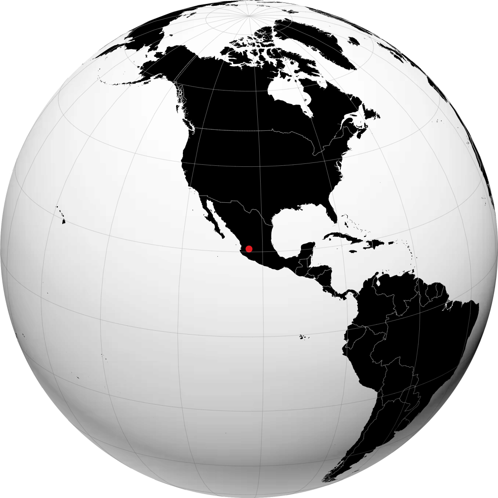Guadalajara pada glob