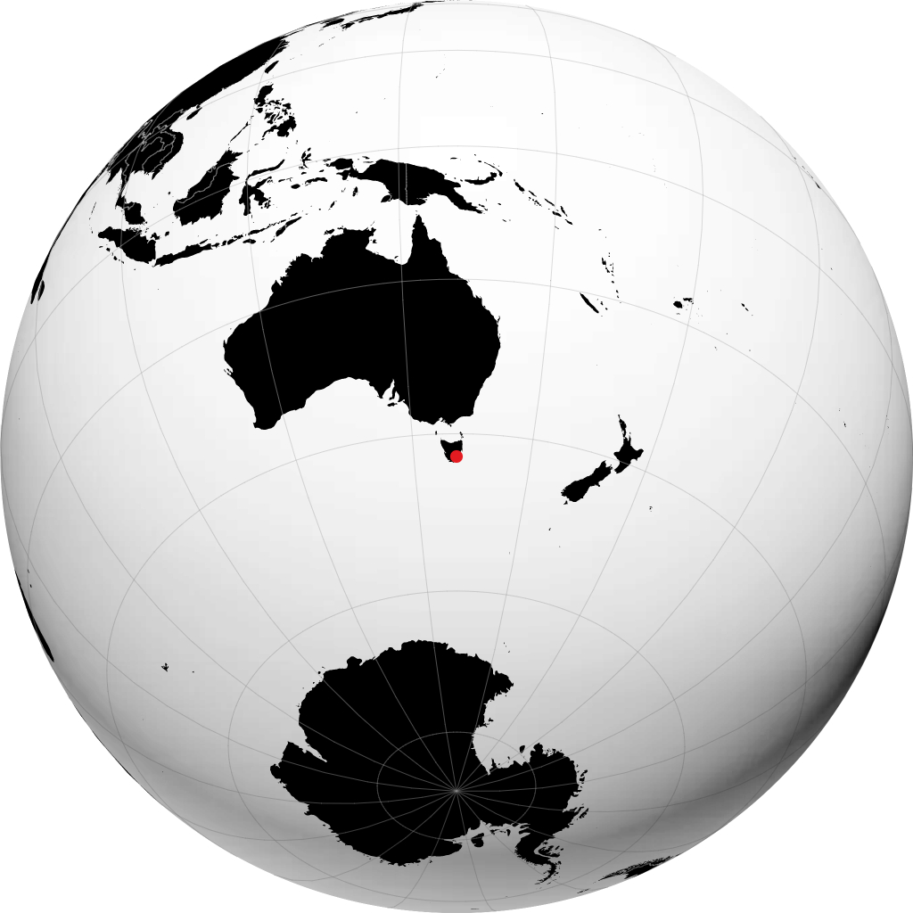 Hobart pada glob