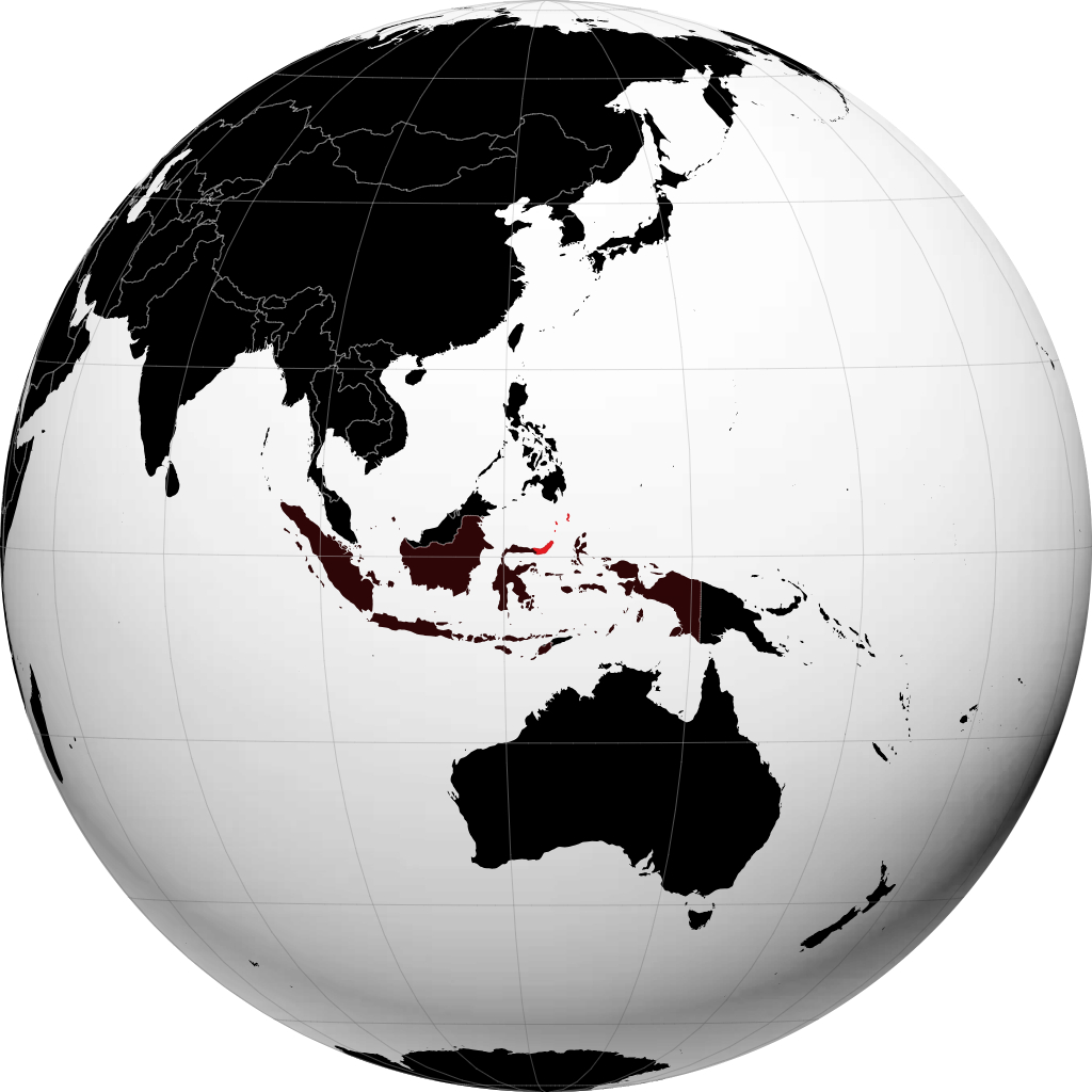 Sulawesi Utara pada glob