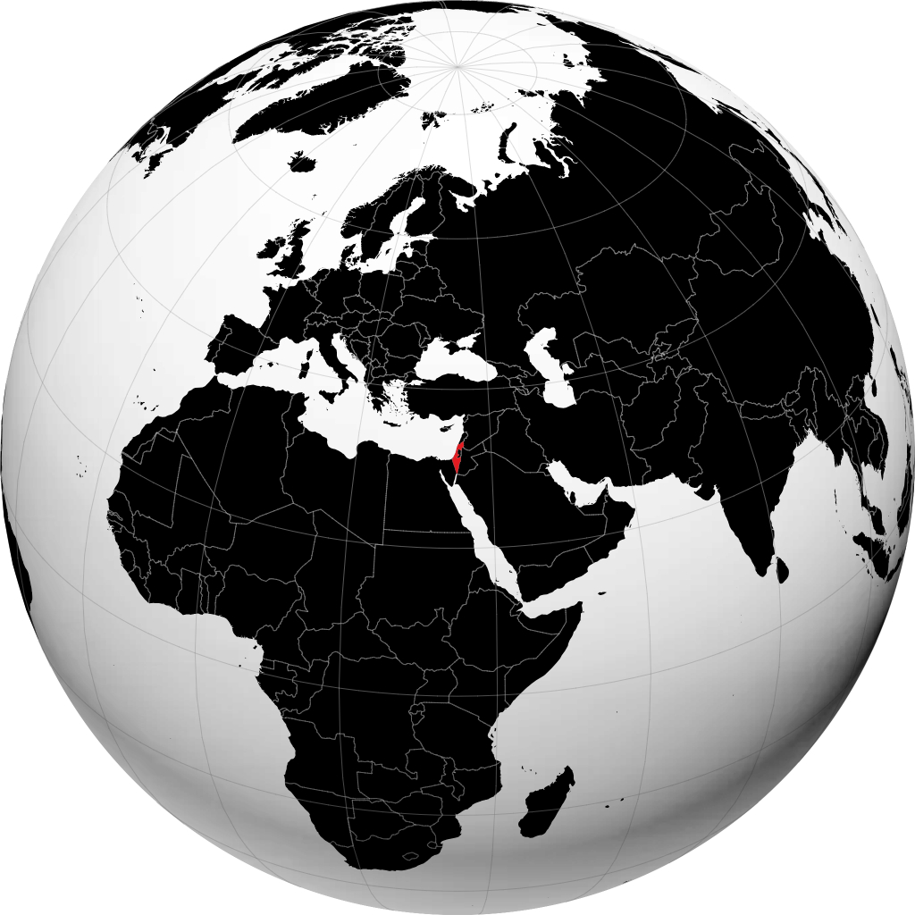 Israel pada glob