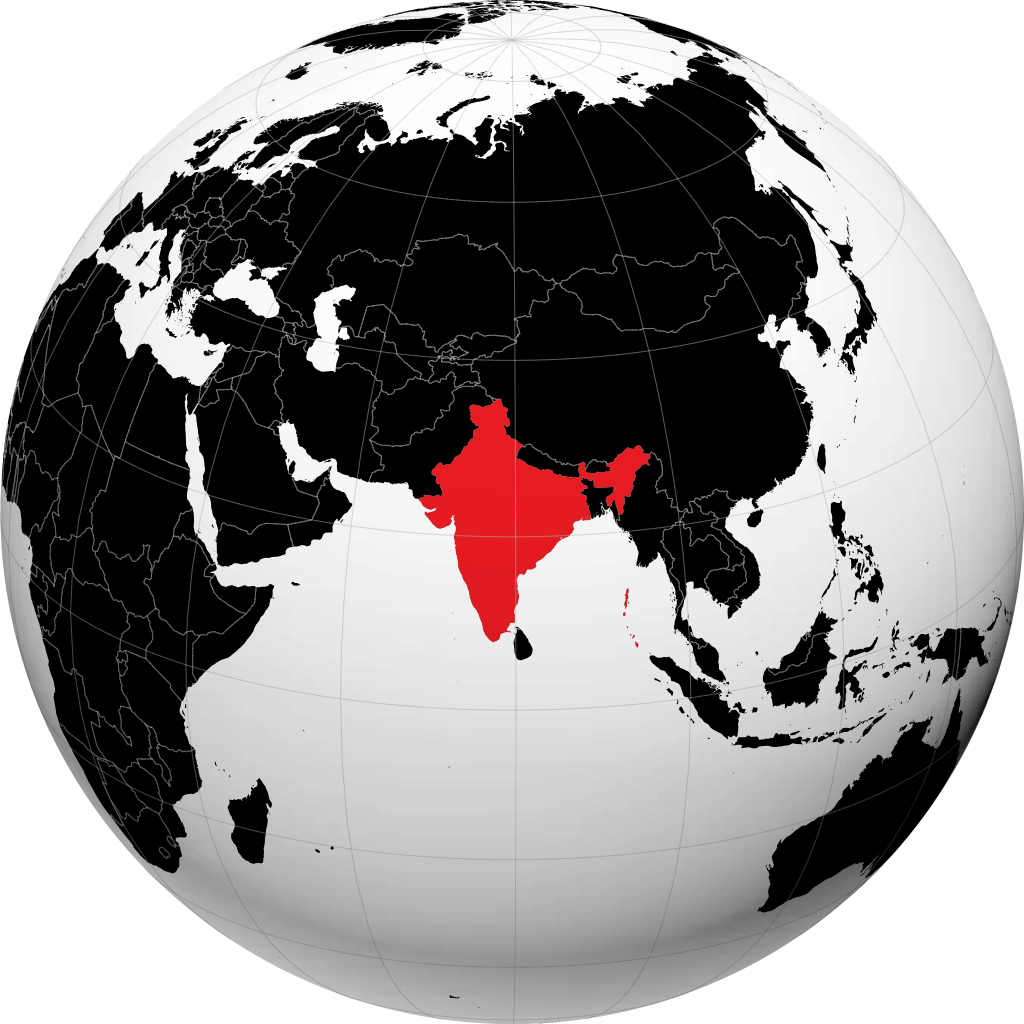 India pada glob