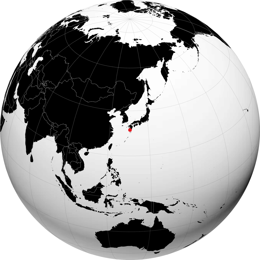 Kagoshima pada glob