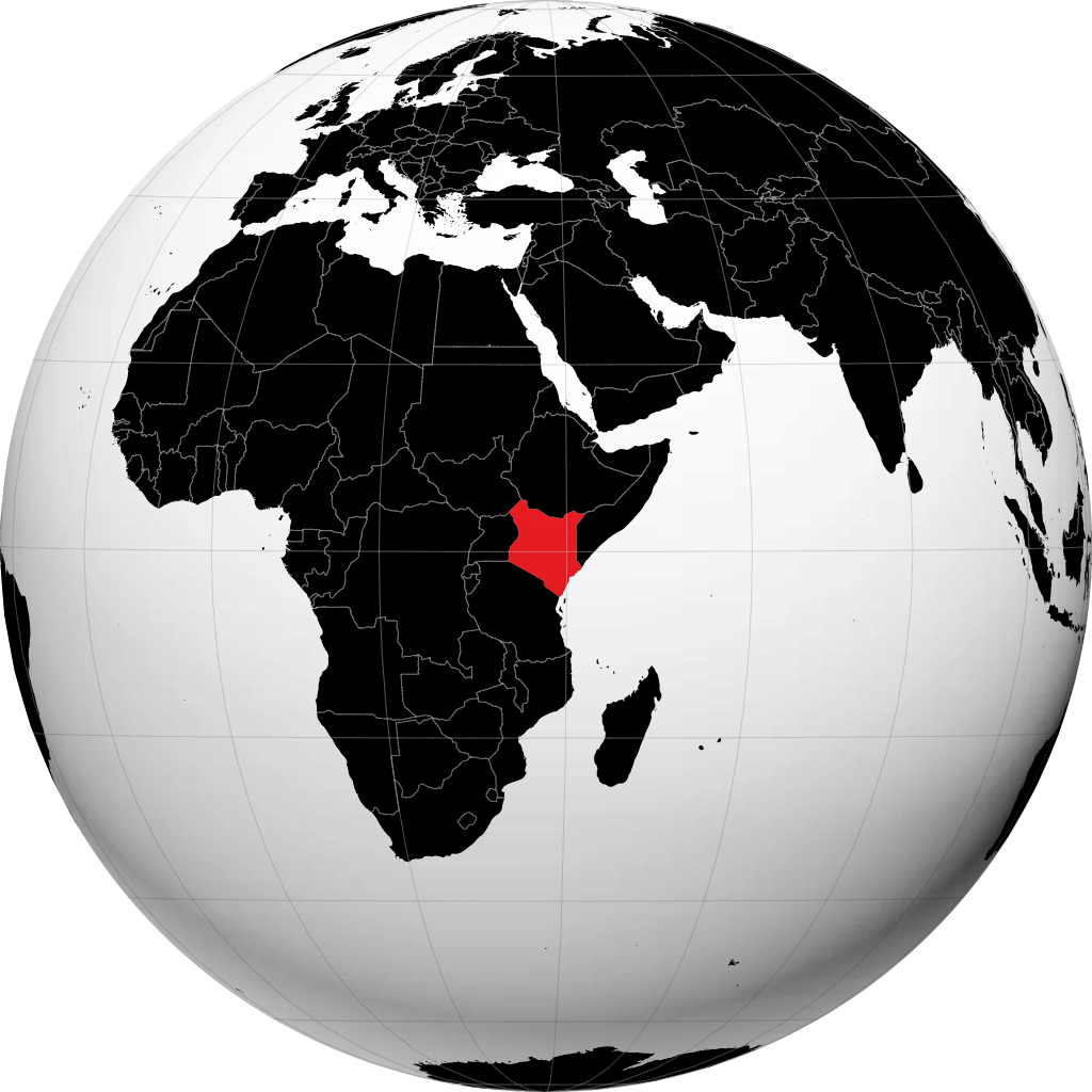 Kenya pada glob