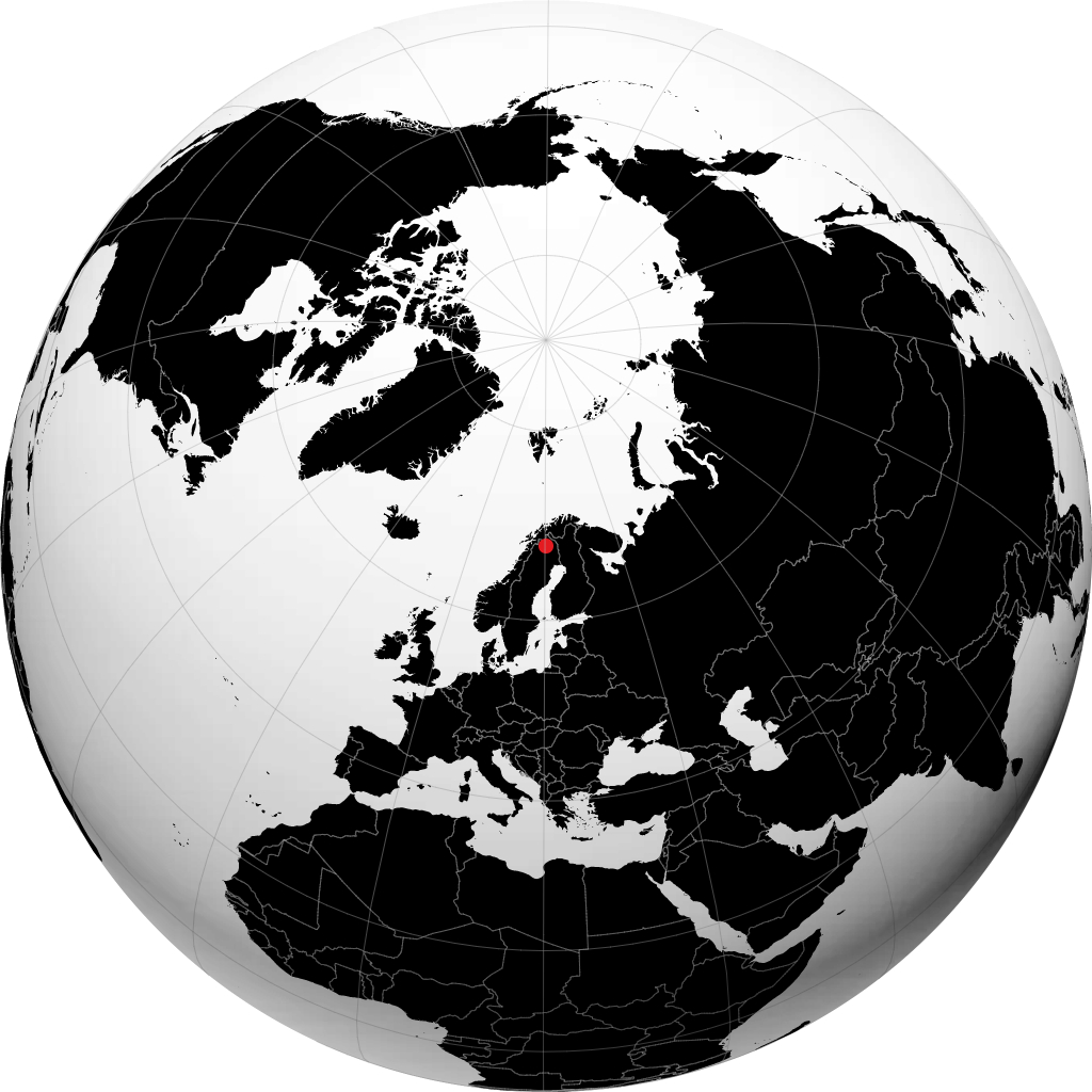 Kiruna pada glob