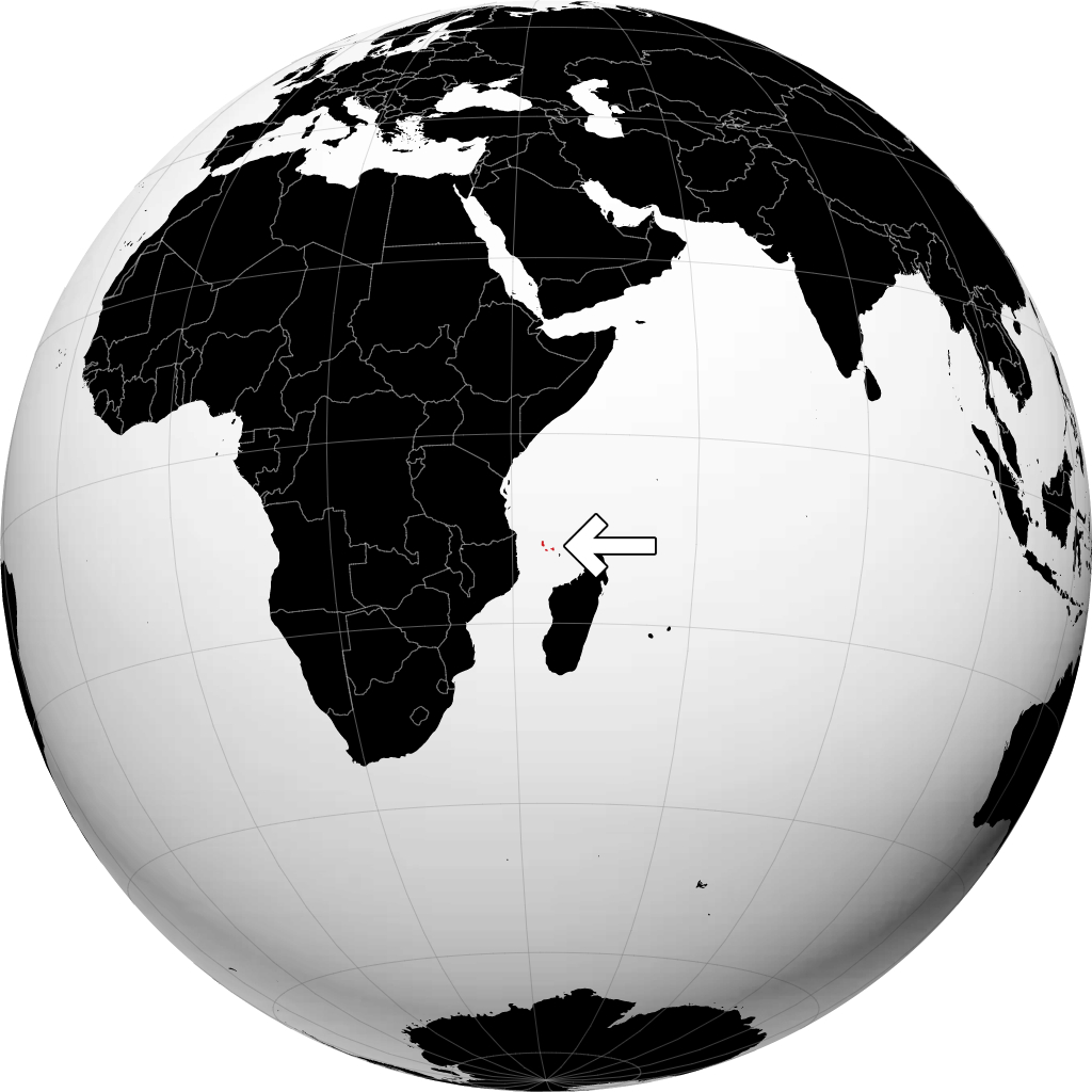 Comoros pada glob