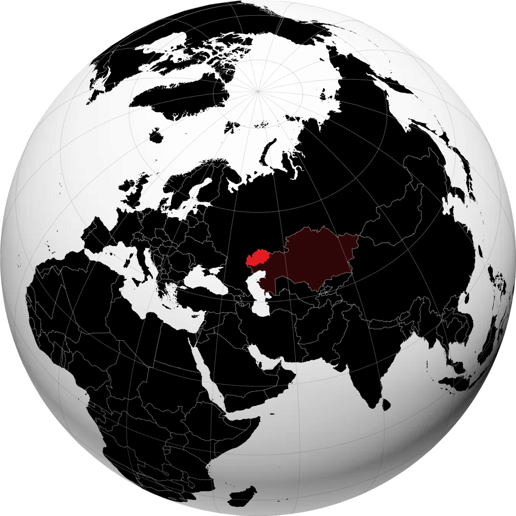 Wilayah Kazakhstan Barat pada glob