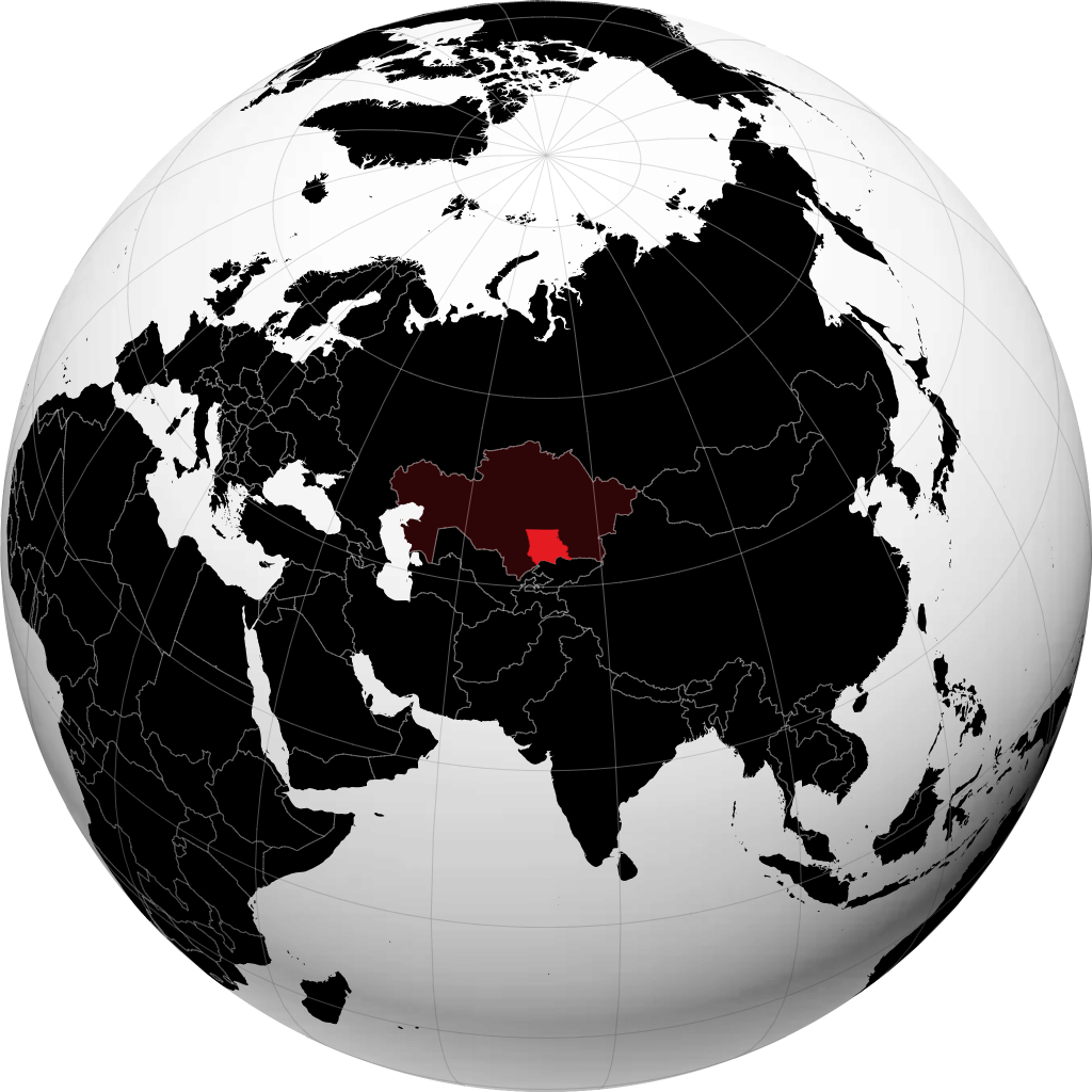 Wilayah Zhambyl pada glob