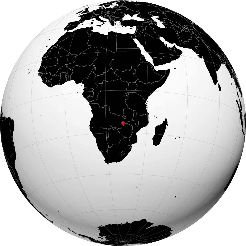 Lusaka pada glob