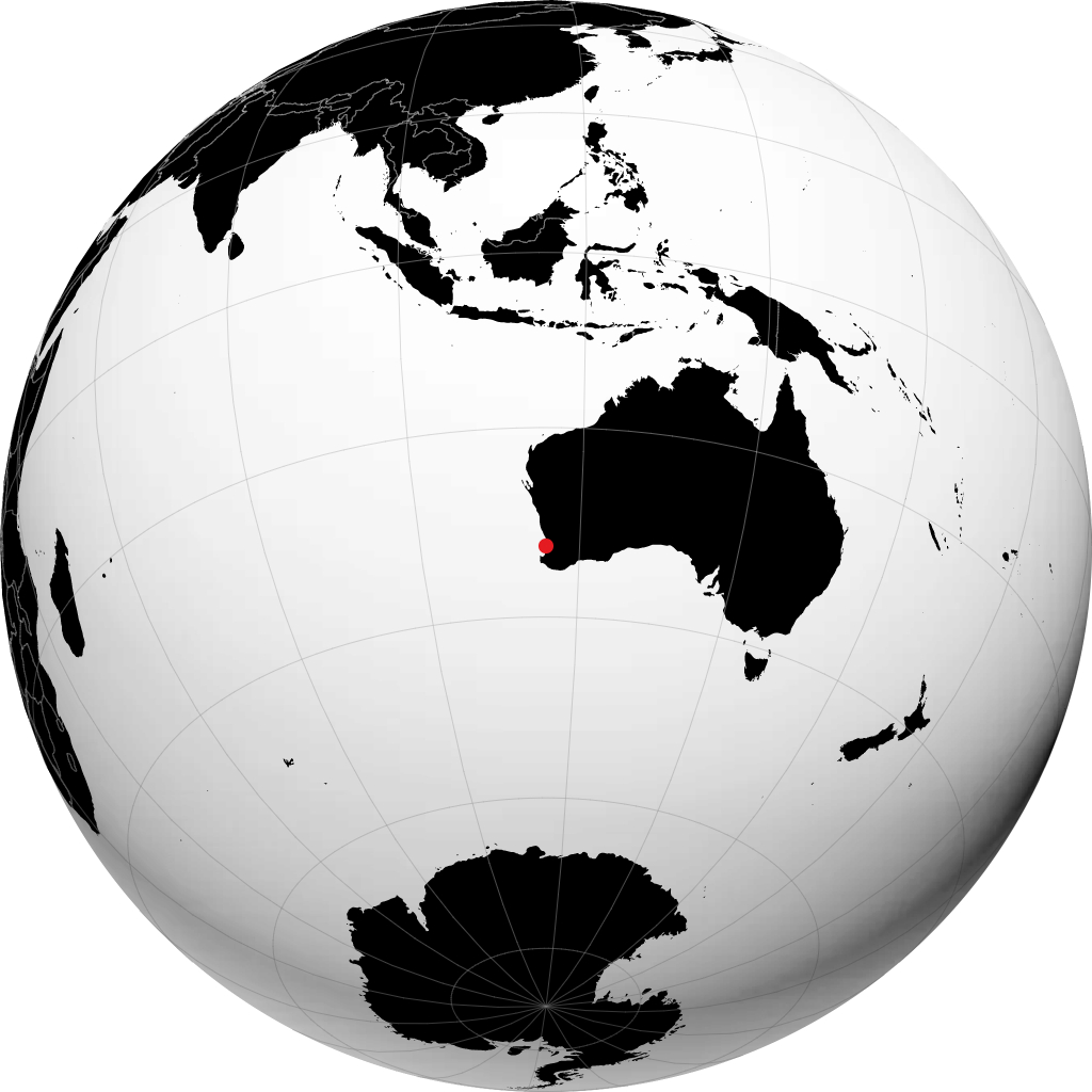 Mandurah pada glob