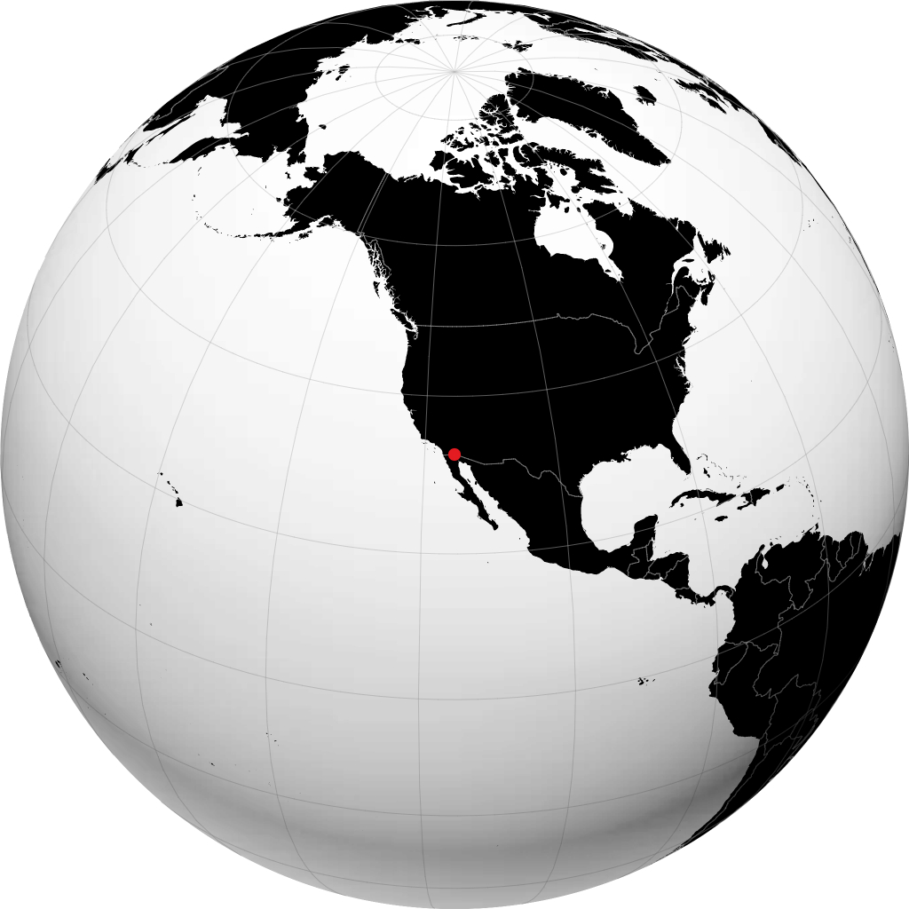 Mexicali pada glob