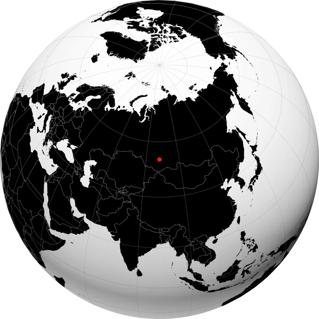 Mezhdurechensk pada glob