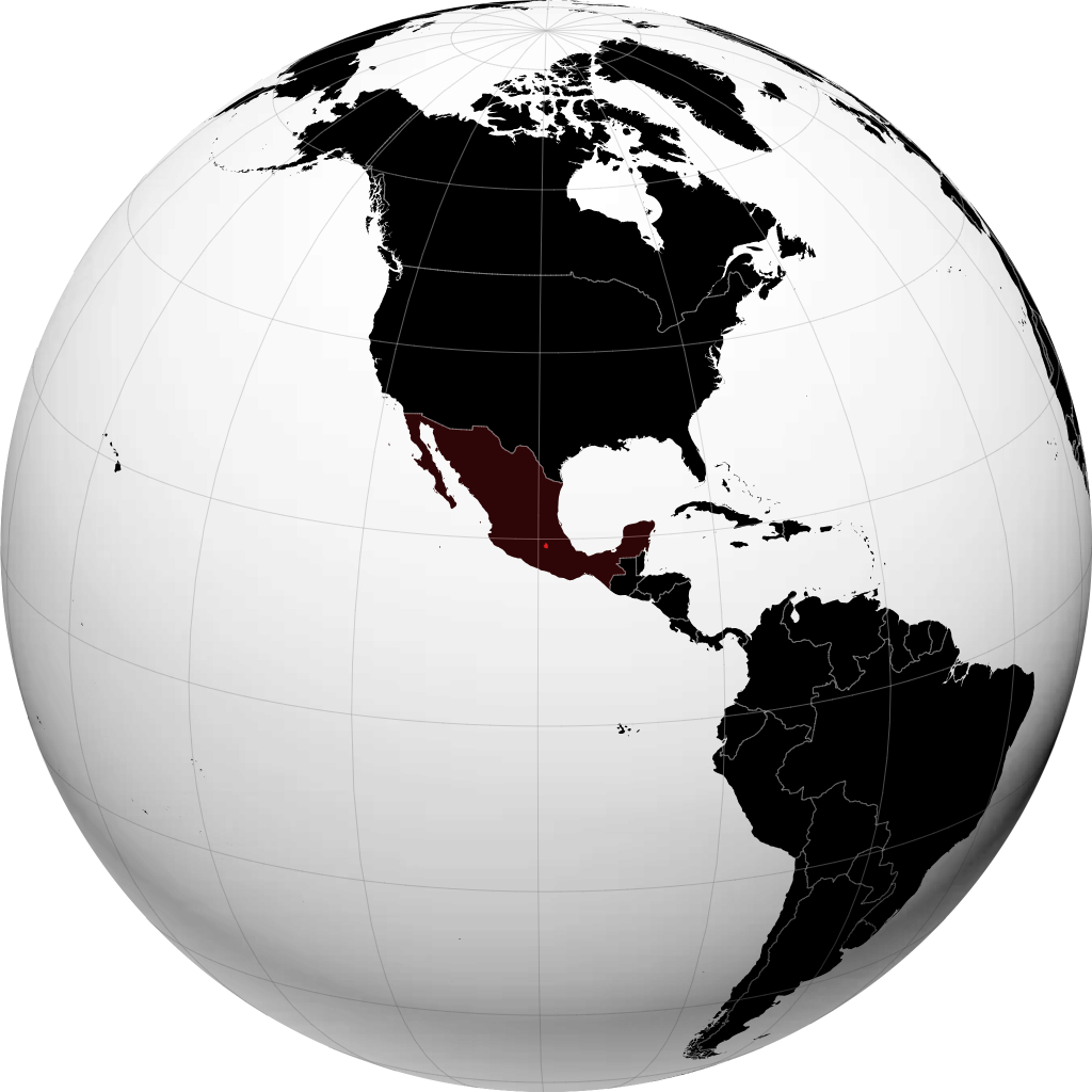 Bandar Raya Mexico pada glob