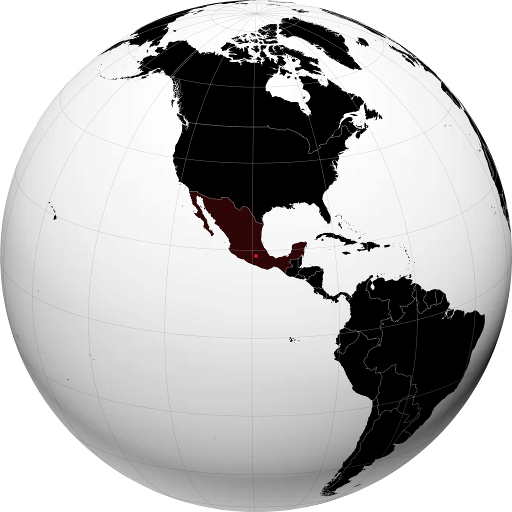 Negeri Morelos pada glob