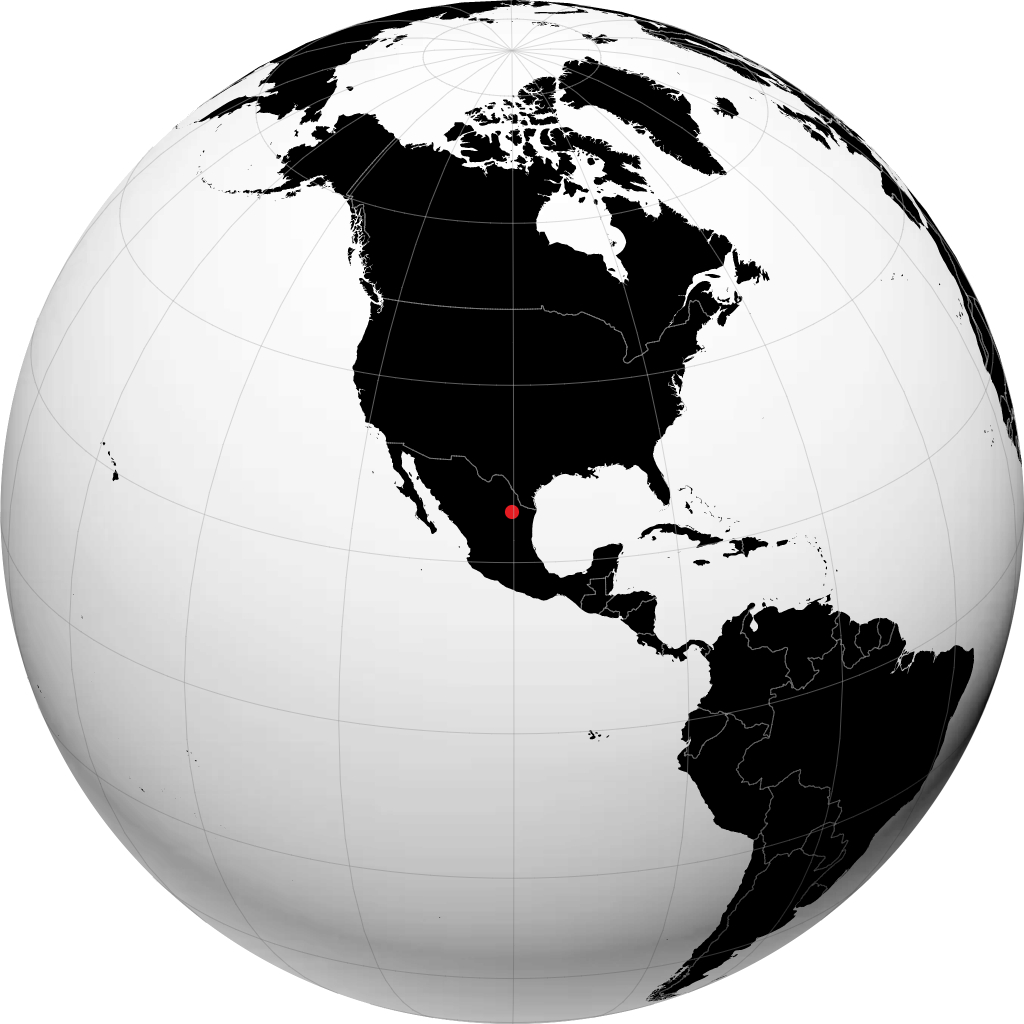 Guadalupe pada glob