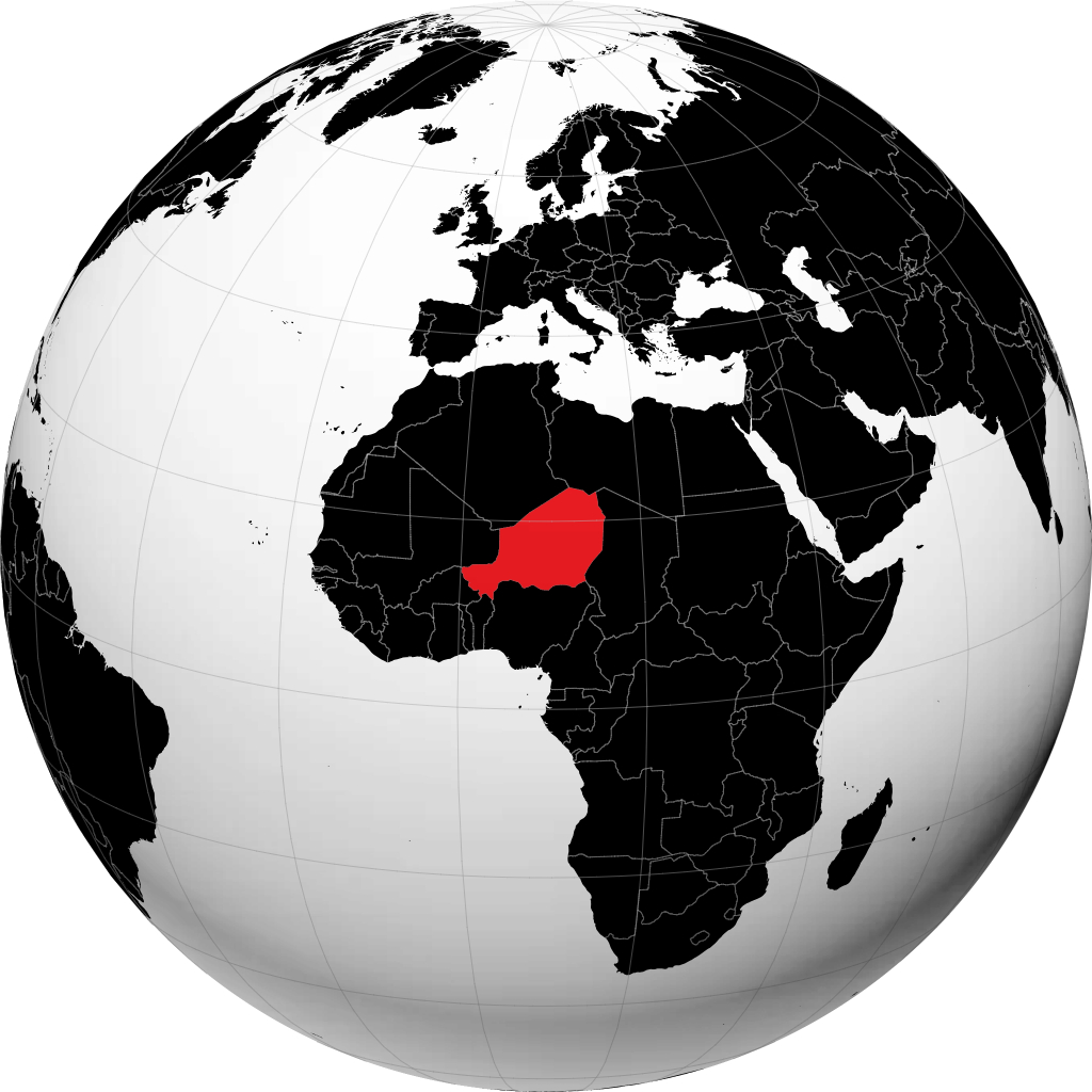 Niger pada glob