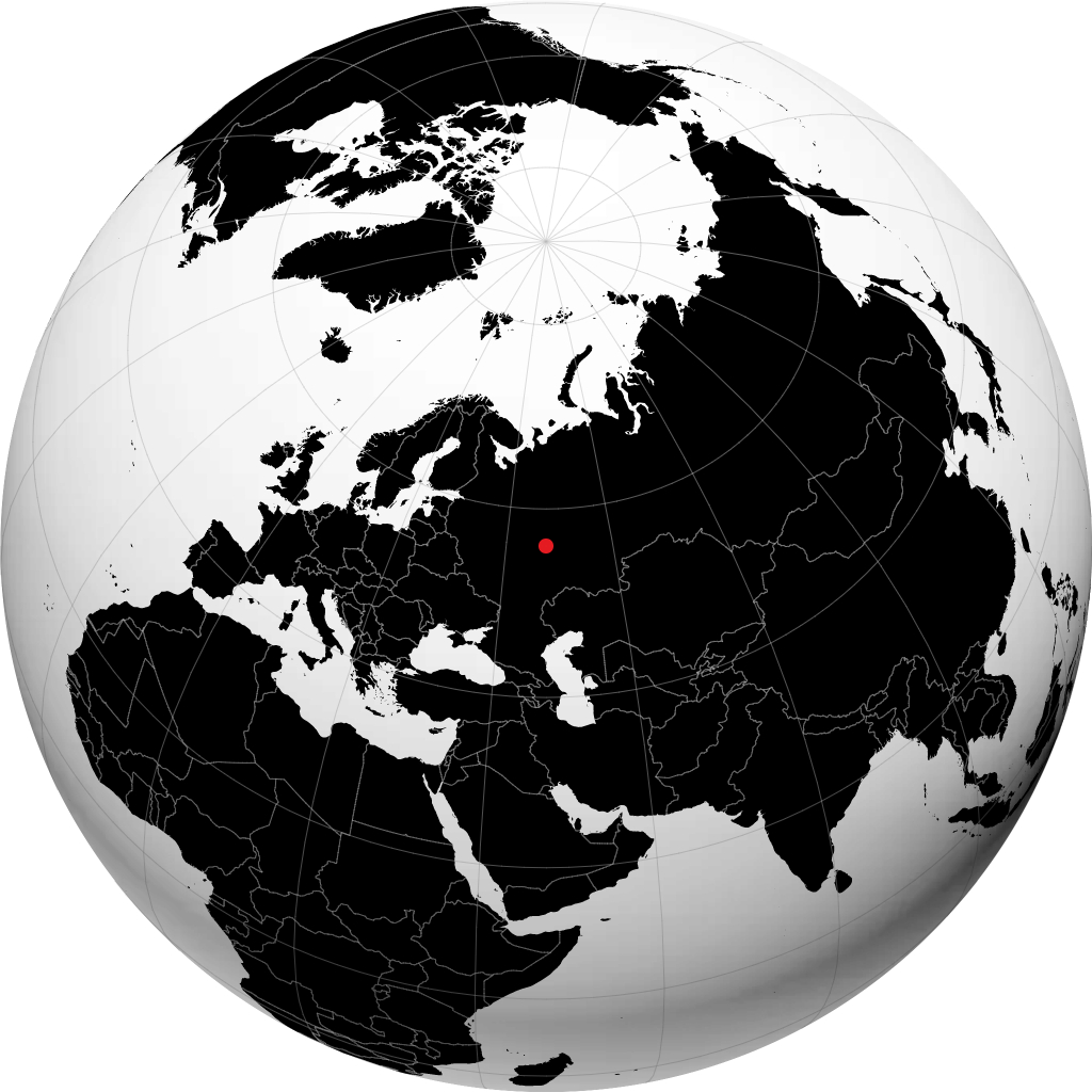 Novocheboksarsk pada glob