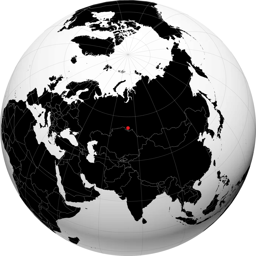 Omsk pada glob