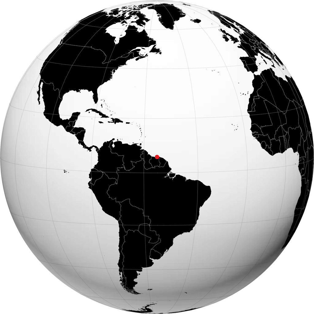 Paramaribo pada glob