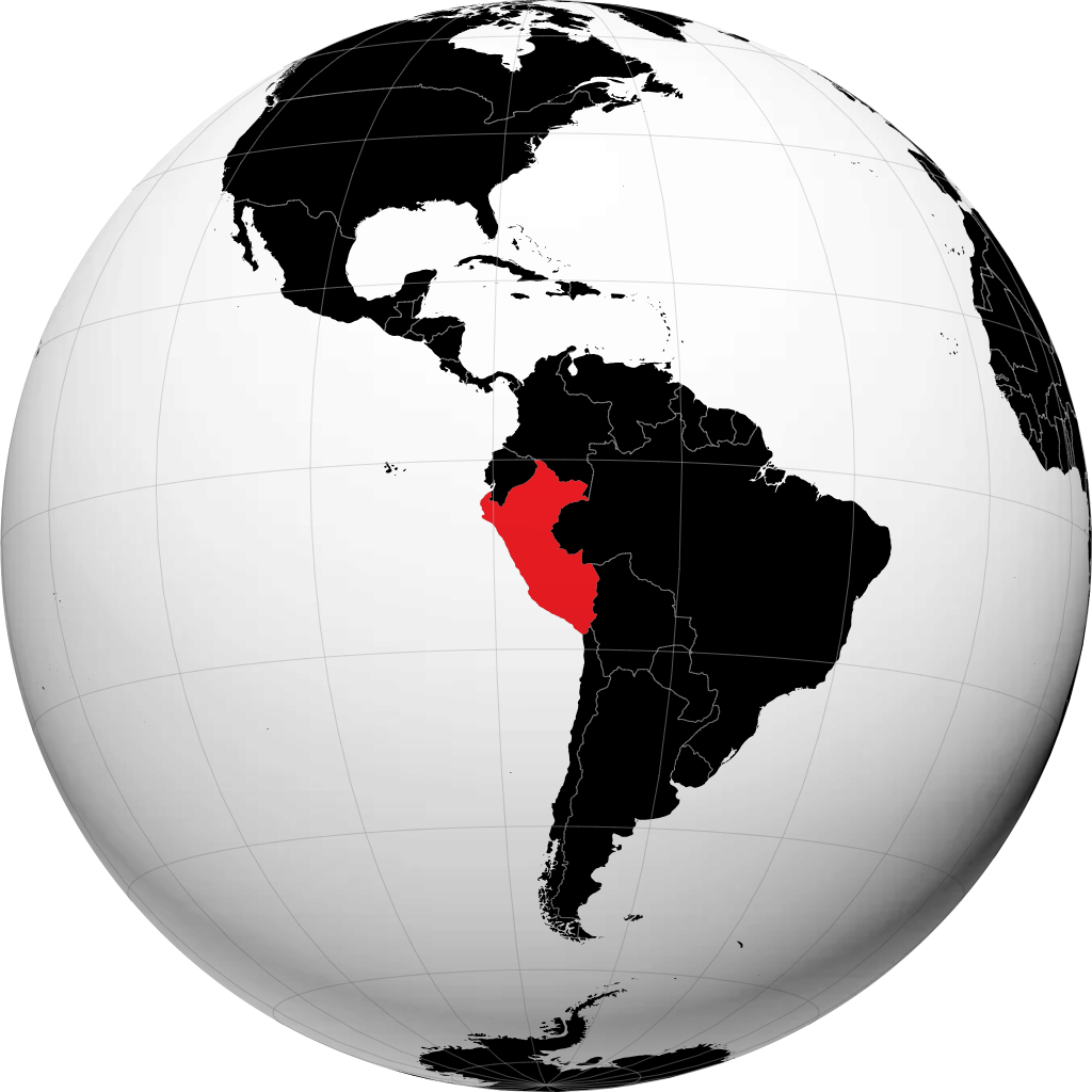 Peru pada glob