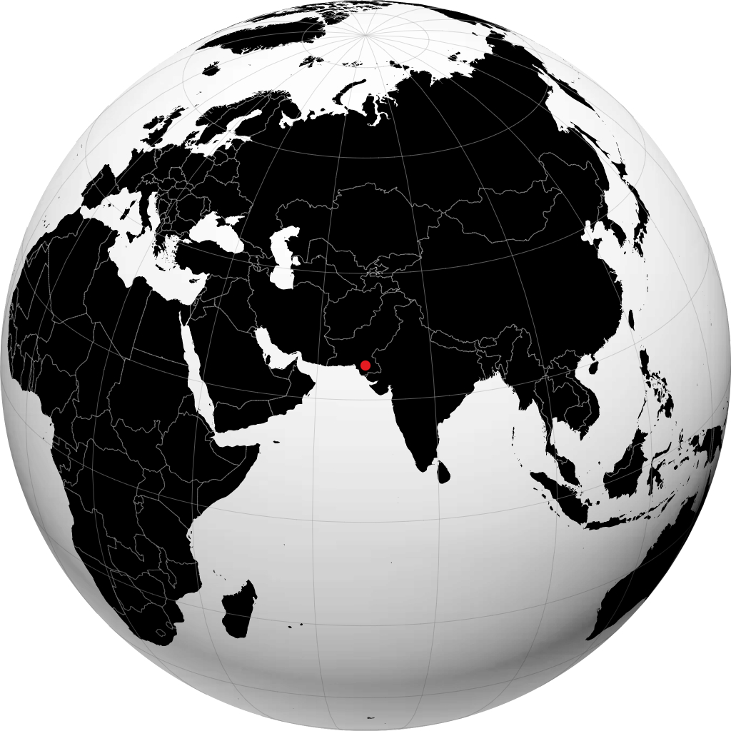 Hyderabad pada glob