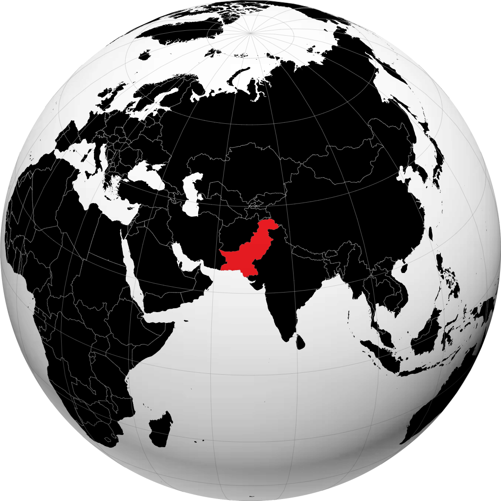 Pakistan pada glob